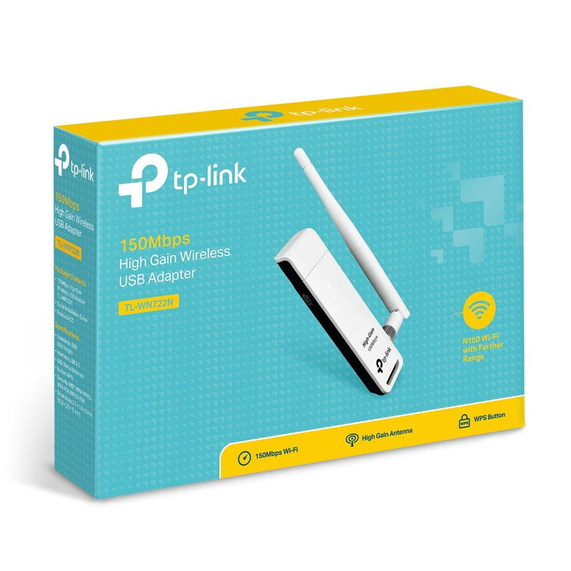  [AUSTRALIA] - TP-Link Nano USB Wifi Dongle 150Mbps High Gain Wireless Network Adapter for PC Desktop and Laptops. Supports Win10/8.1/8/7/XP Linux 2.6.18-4.4.3, Mac OS 10.9-10.15 (TL-WN722N)