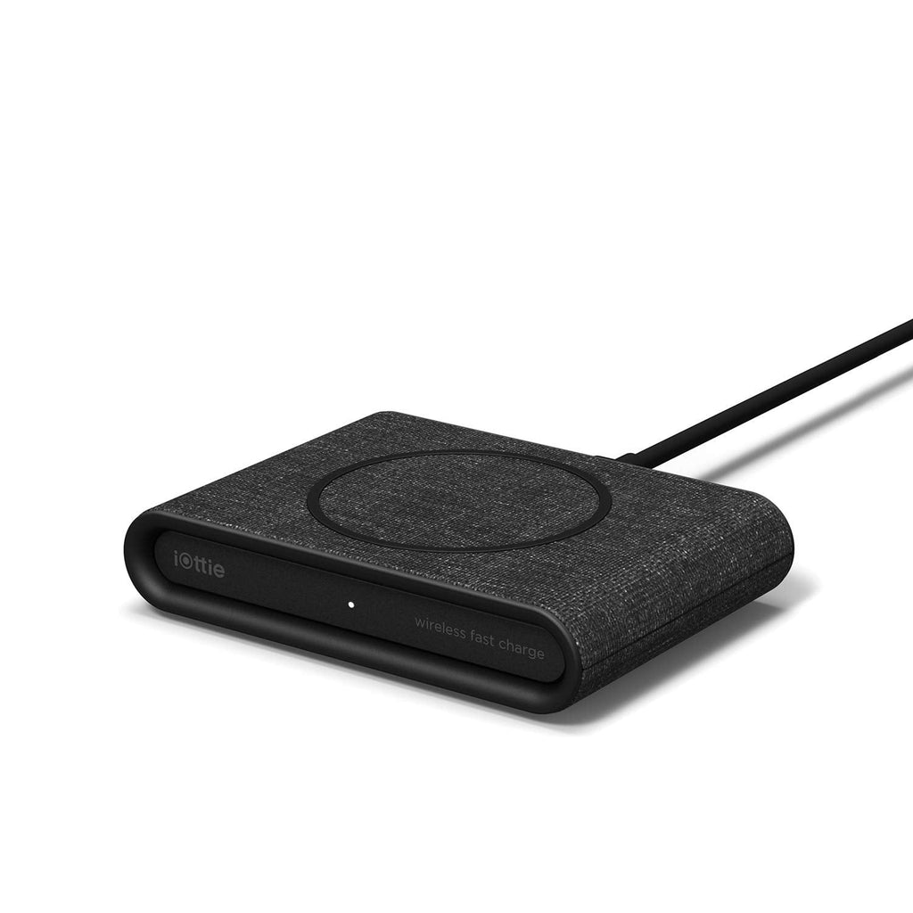  [AUSTRALIA] - iOttie iON Wireless Mini Fast Charging Pad || Qi-Certified Charger 7.5W for iPhone XS Max R 8 Plus 10W for Samsung Galaxy S10 E S9 S8 Plus Edge, Note 9 | AC Adapter NOT Included | Charcoal