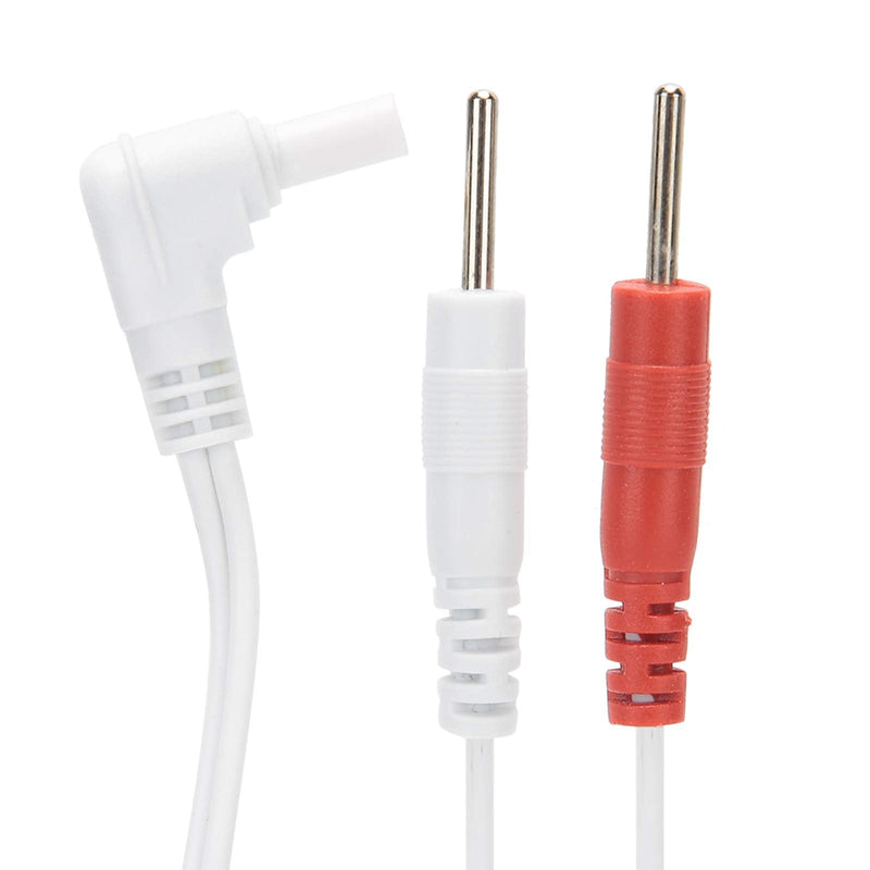  [AUSTRALIA] - 10pcs/bag 2.35mm 1.8m 2-in-1 Pin Type Electrode Cable Cord Electrode Wire for Digital TENS Machine Massager