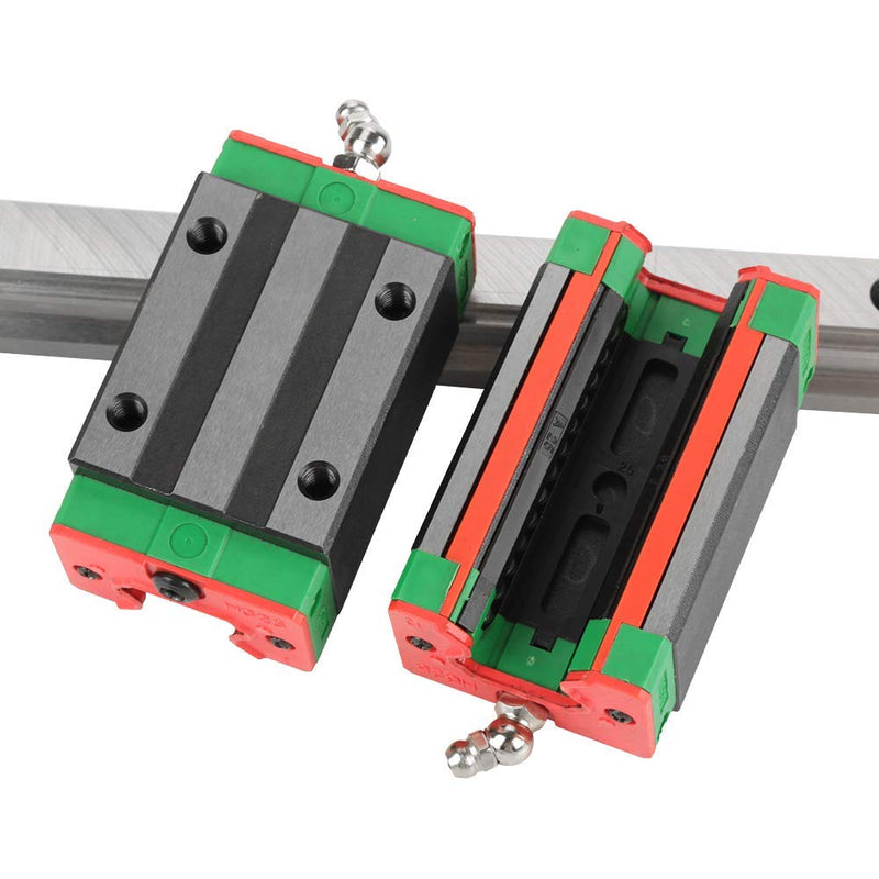  [AUSTRALIA] - Linear Guide Walfront HGR20-400mm/15.7inch 4-point Contact Rail Slide Carriage CNC Router with 2pcs Rail Block