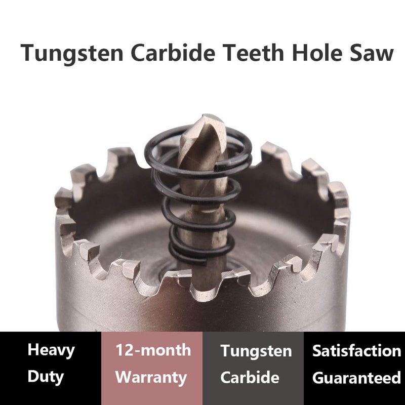 Tungsten Carbide Teeth Hole Saw (Hole Cutter) LU&MN Heavy Duty for Stainless Steel, 1-1/4'' 32mm 1 1/4" - LeoForward Australia