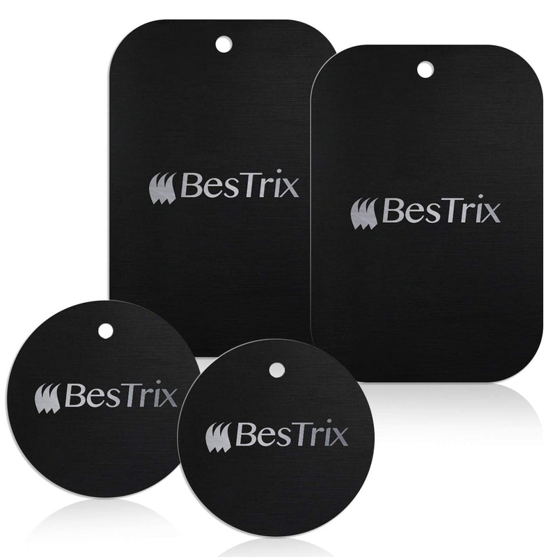  [AUSTRALIA] - Bestrix Metal Plate for Magnetic Mount with 3M Adhesive (Set of 4) Extra Thin