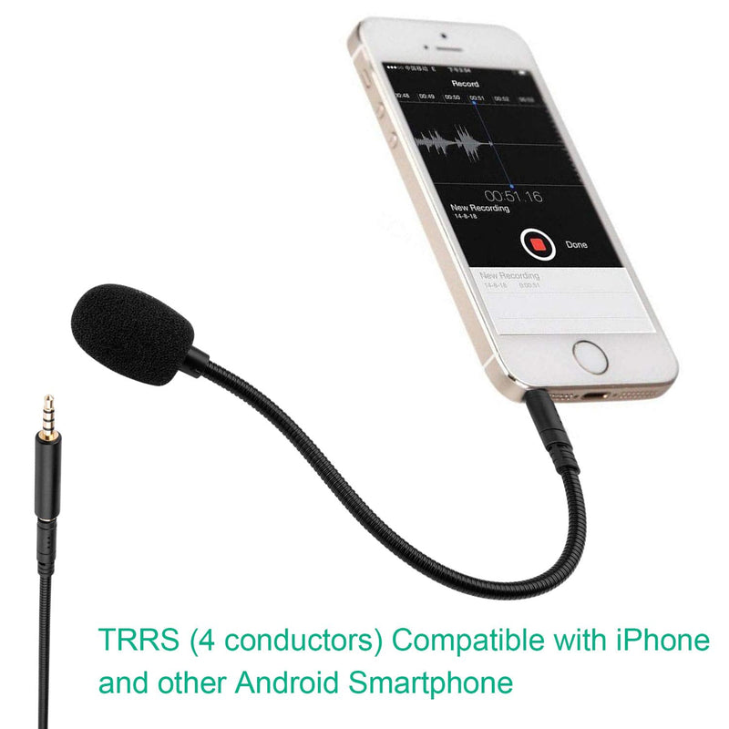  [AUSTRALIA] - Phone Microphone for Headphone Jack - 3.5mm AUX - 7.5 Inch Detachable