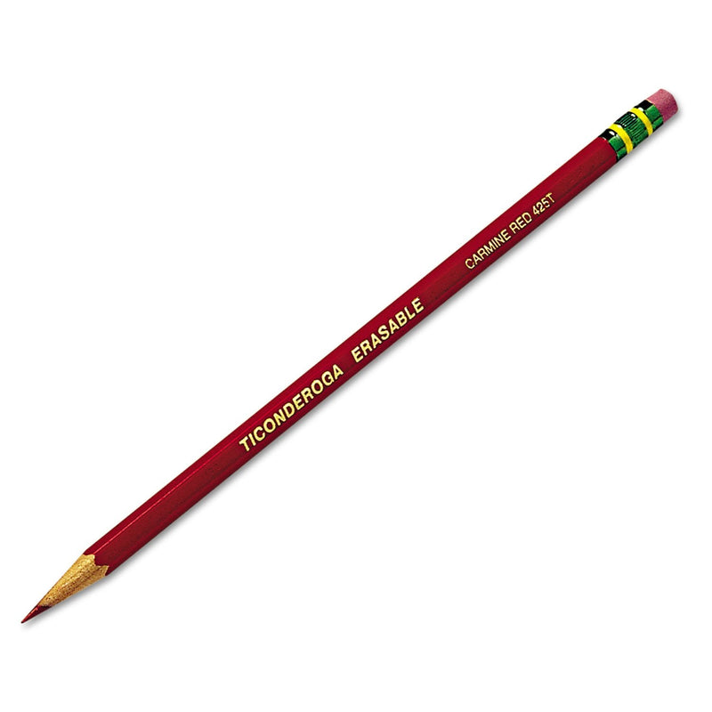  [AUSTRALIA] - Ticonderoga 14259 Ticonderoga Erasable Colored Pencils, 2.6 mm, CME Lead/Barrel, Dozen