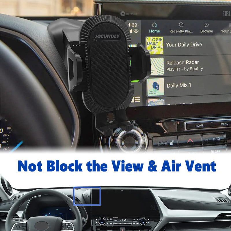  [AUSTRALIA] - JOCUNDLY Car Phone Mount for 2020-2023 Toyota Highlander [Thick Case Friendly] Mobile Phone Holder Cell Navigation Bracket Air Vent Auto Accessories Cradles, All Phones