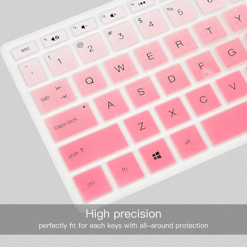  [AUSTRALIA] - Keyboard Skin Cover for HP Pavilion 27 All in One PC 27-xa0014/27 Xa0055Ng/0370Nd/0076Hk/0010Na, HP Pavilion 24-inch 24-xa0020 Xa0002A Xa0032 xa0013w, HP Pavilion All in One Accessories, Ombre Pink