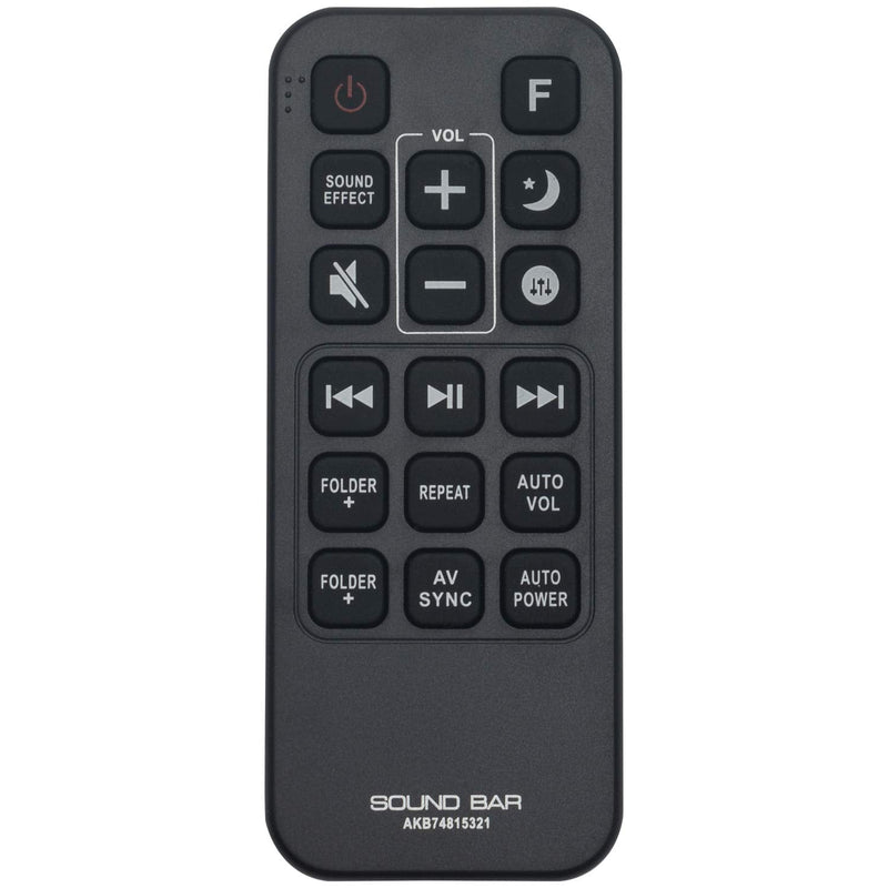  [AUSTRALIA] - AKB74815321 Replaced SoundBar Remote Control fit for LG SH5 SH5B SJ5 SJ5B SJ5Y SPJ5B-W