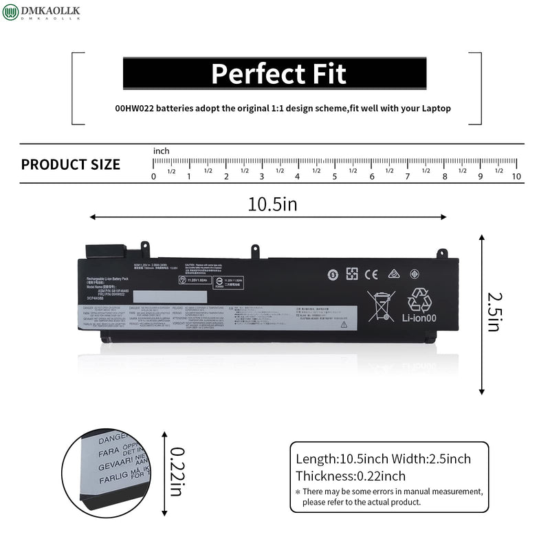  [AUSTRALIA] - DMKAOLLK 00HW022 SB10F46460 Battery for Lenovo ThinkPad T460s T470s Series 00HW023 SB10F46461 00HW036 SB10F46474 00HW037 SB10F46475 11.25V 24Wh 2090mAh