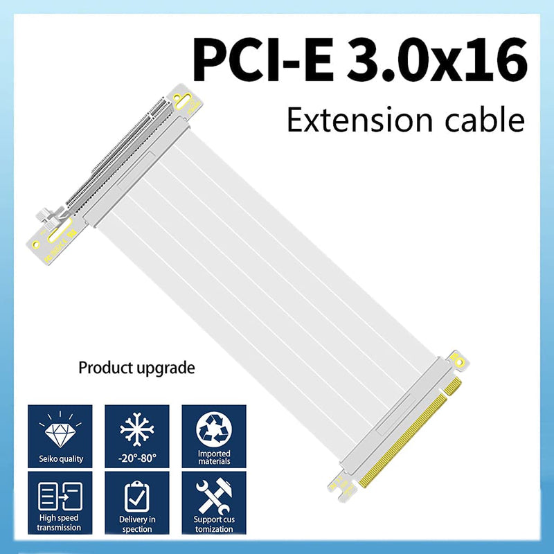  [AUSTRALIA] - icepc PCI-E 3.0 Riser Cable, PCI Express X16 Extender Card,Full Speed,High Shielding Property,Flexible,Graphics Card Connector Port Adapter,Compatible with GTX RTX Series, Radeon Series GPU (200mm) 20CM-Right Angle-90°