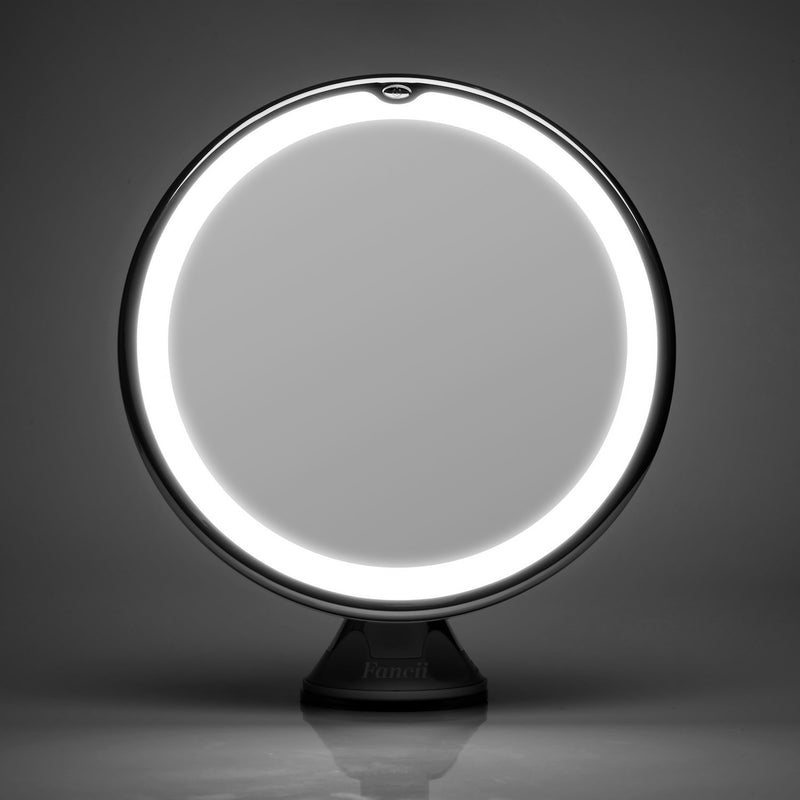 Fancii 7X Magnifying Lighted Vanity Makeup Mirror with 20 Natural LED Ring Lights, Locking Suction Cup, Cordless Travel Cosmetic Mirror - Maya 7 - LeoForward Australia