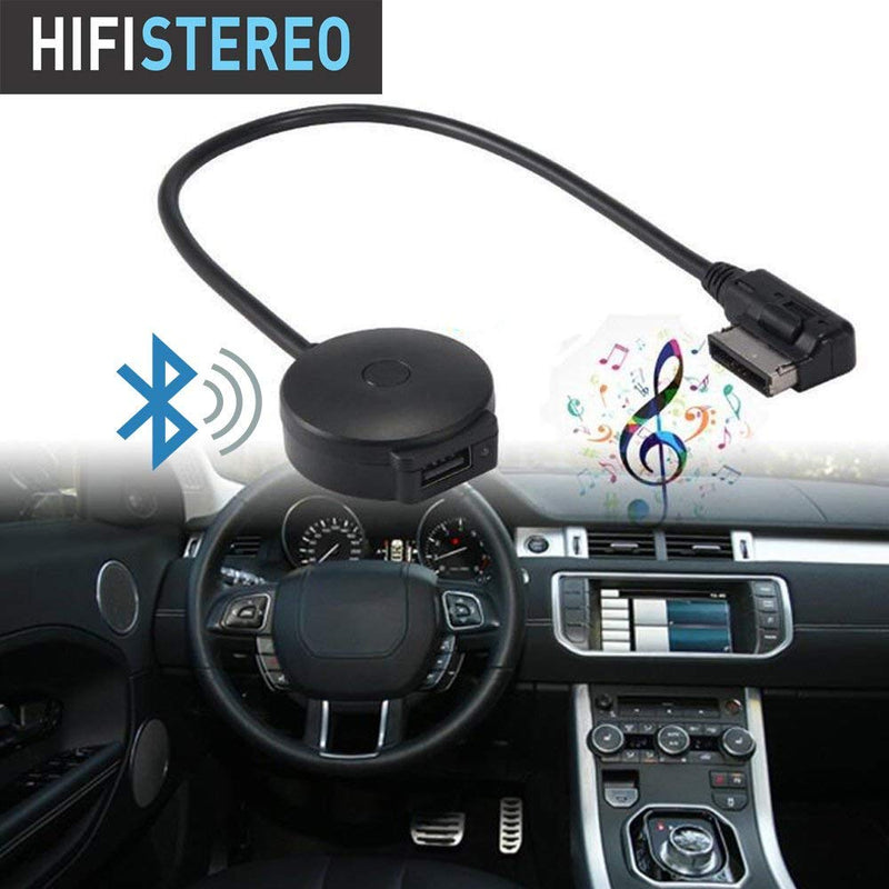 Moker Bluetooth Car Kit for Mercedes-Benz, Media Interface Music AUX Bluetooth Wireless Adapter Compatible with iPhone iPod Android Smartphones,Fits Mercedes with Media Interface - Rectangular Socket - LeoForward Australia