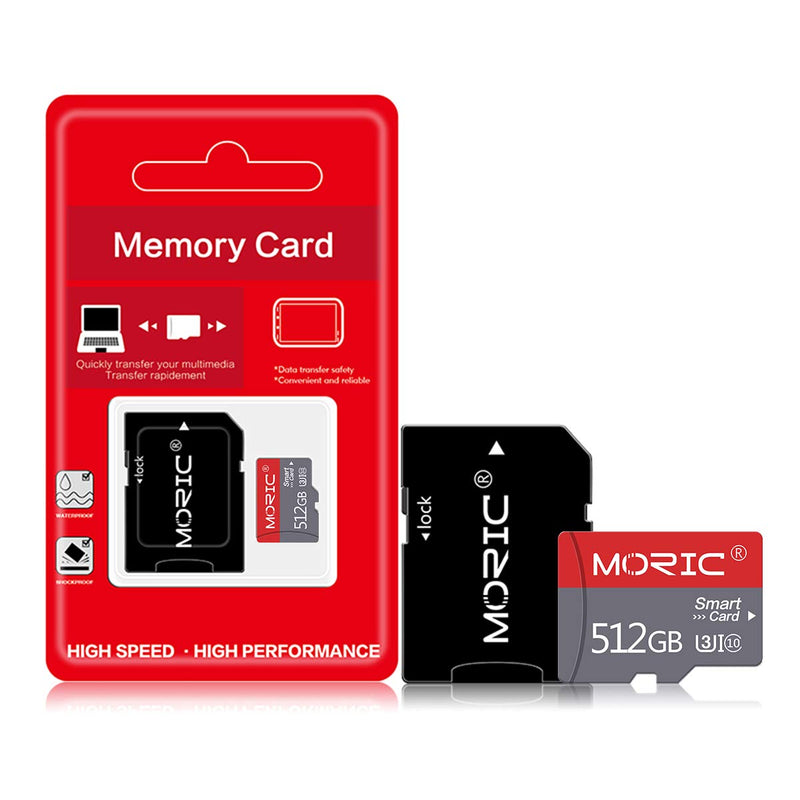  [AUSTRALIA] - 512GB Micro SD Card with Adapter 512GB Class 10 Fast Speed Memory Card for Camera TF Card for Computer,Game Console,Dash Cam,Camcorder,Surveillance,Drone
