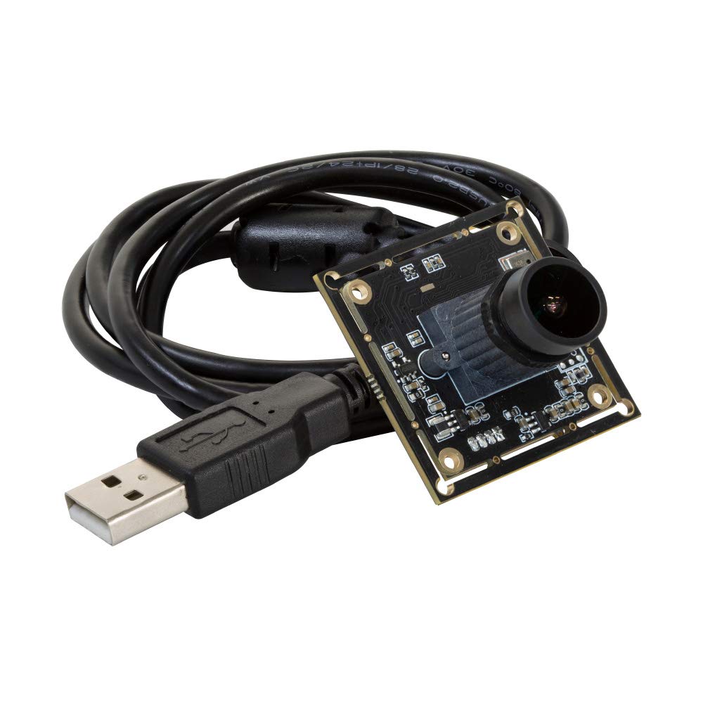  [AUSTRALIA] - Arducam 1080P Low Light WDR USB Camera Module for Computer, 2MP 1/2.8” CMOS IMX291 120 Degree Wide Angle Mini UVC Webcam Board with Microphone, 3.3ft/1m Cable for Windows Linux Mac OS