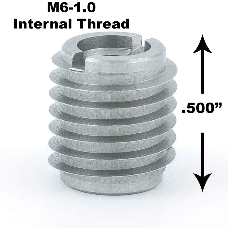  [AUSTRALIA] - E-Z LOK-400 Knife Threaded Insert Installation Kit for Hard Wood - Stainless - M6-1.0