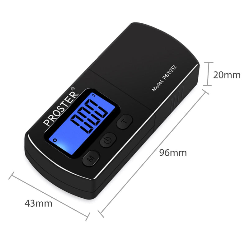  [AUSTRALIA] - Proster 5g/0.01g Turntable Stylus Force Tracking Scale Phono Turntable Cartridge Pressure Gauge Tone Arm Scale Record Stylus Alignment with LCD Backlight for Tonearm Phono Cartridge