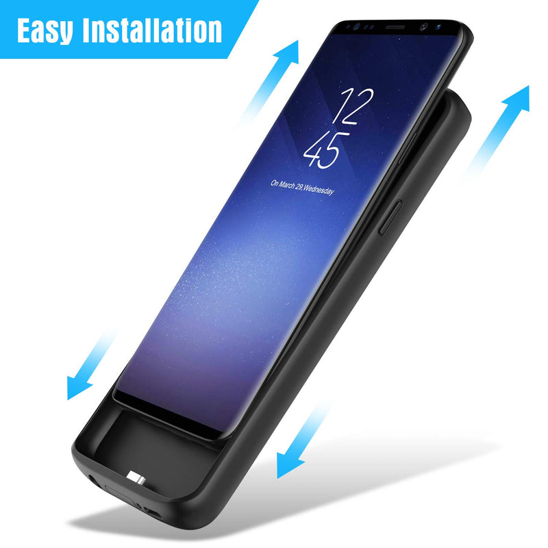  [AUSTRALIA] - Battery Case for Galaxy S9 Plus 6500mAh, Upgraded Rechargeable Charging Battery Pack for Samsung Galaxy S9 Plus Protective Portable Extended Backup Charger Case for S9+ Power Bank Cover (Not S9)