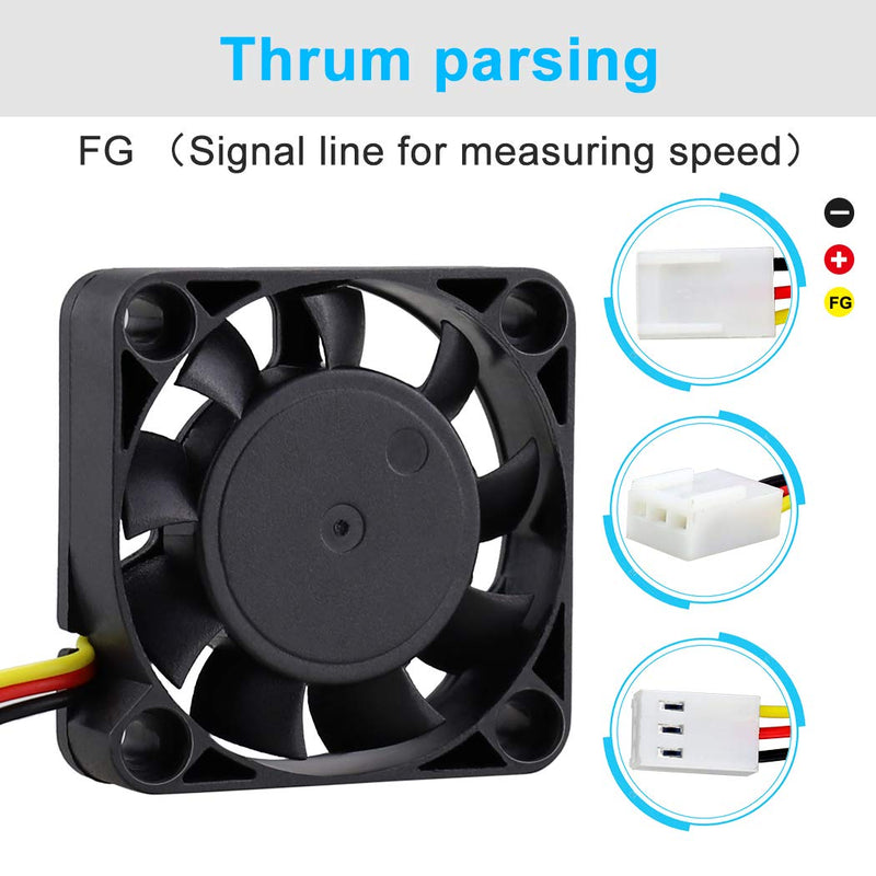  [AUSTRALIA] - Wathai DC Brushless Cooling Fan 40mm x 10mm 12V 3Pin Mini Heatsink Cooler Fans