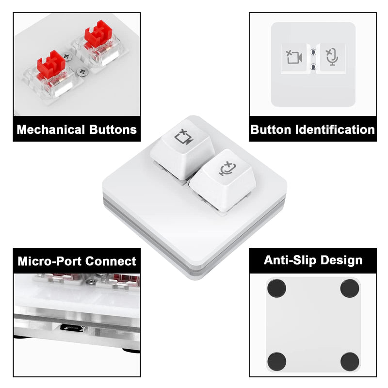  [AUSTRALIA] - ANLINKSHINE USB Meeting Mute Button Compatible with Microsoft Teams Mute Button (macOS-System) macOS-System