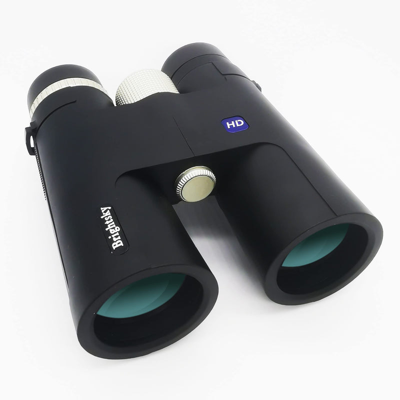  [AUSTRALIA] - BRIGHTSKY 12X42 Binoculars for Adults - Compact HD for Bird Watching, Travel Hunting Football - BAK4 Prism FMC Lens with Large View Eyepiece & Clear Dim Light Vision & Low Light Night Vision (Black) BLACK