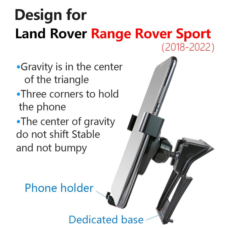  [AUSTRALIA] - musttrue LUNQIN Car Phone Holder for 2018-2022 Land Rover Range Rover Sport Auto Accessories Navigation Bracket Interior Decoration Mobile Cell Phone Mount