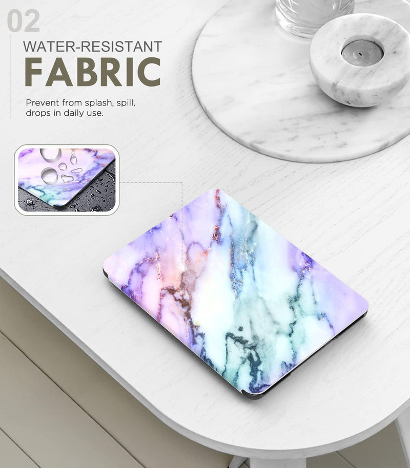  [AUSTRALIA] - MoKo Case for 6.8" Kindle Paperwhite (11th Generation-2021) and Kindle Paperwhite Signature Edition, Light Shell Cover with Auto Wake/Sleep for Kindle Paperwhite 2021 E-Reader, Purple Marble