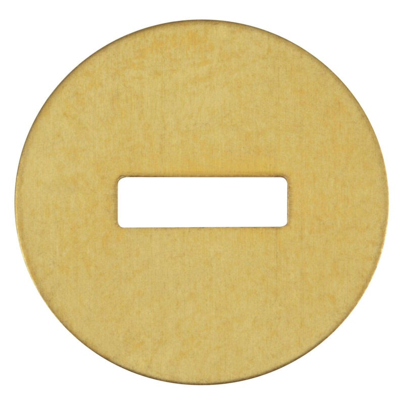  [AUSTRALIA] - Brass Washers for Paper Fasteners, 1/2 Inch Slotted Brass Gold-Plated Round Metal Brads for Scrapbooking, Crafts, Making DIY, and More (100 Pack) by Officewerks