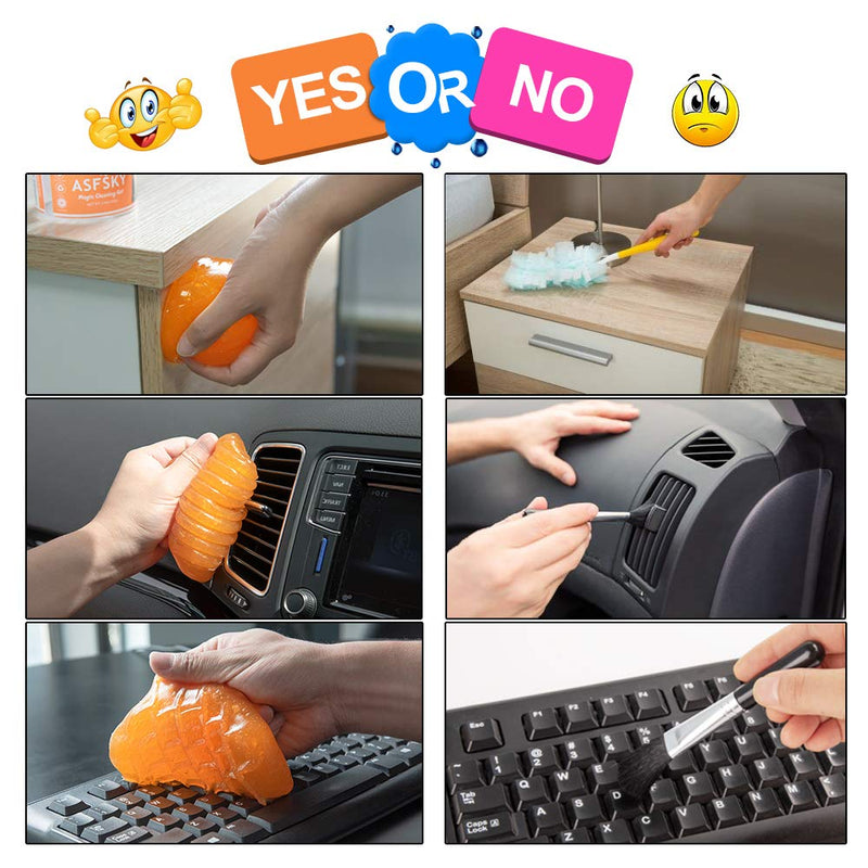  [AUSTRALIA] - Keyboard Cleaner Gel Cleaning Gel for Car Detailing Kit Interior Car Cleaner Computer Duster Keyboard Dust Remover Safe and Eco-Friendly Super Clean Gel