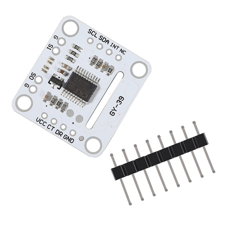  [AUSTRALIA] - ACEIRMC MAX44009 BME280 MCU Light Intensity Temperature Humidity Atmospheric Pressure 4 in One Integrated Sensor Module GY-39 MCU IIC Serial IIC Bus 3-5V for Weather Station