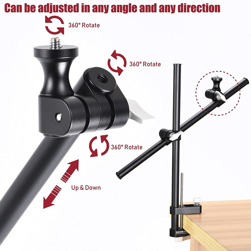  [AUSTRALIA] - Overhead Camera Stand,for DSLR,Webcam,iPhone,iPad Tablet,Ringlight,Projector Mount, Office Desk,Table for Overhead Photos and Videos