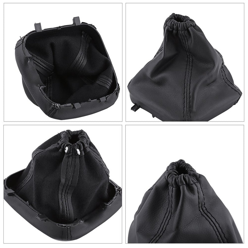  [AUSTRALIA] - Minyinla Car Gear Shift Stick Gaiter Boot PU Leather Dust-Proof Cover Gaiter Boot Replacement for Ford Transit MK7