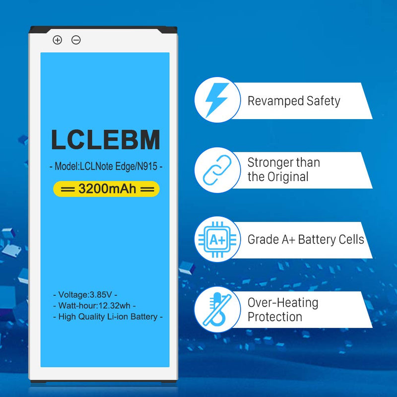 Note Edge Battery,(2021 New Version) LCLEBM 3200mAh Li-Ion Replacement Battery for Samsung Galaxy Note Edge SM-N915 N915U N915A N915T N915V N915P - LeoForward Australia