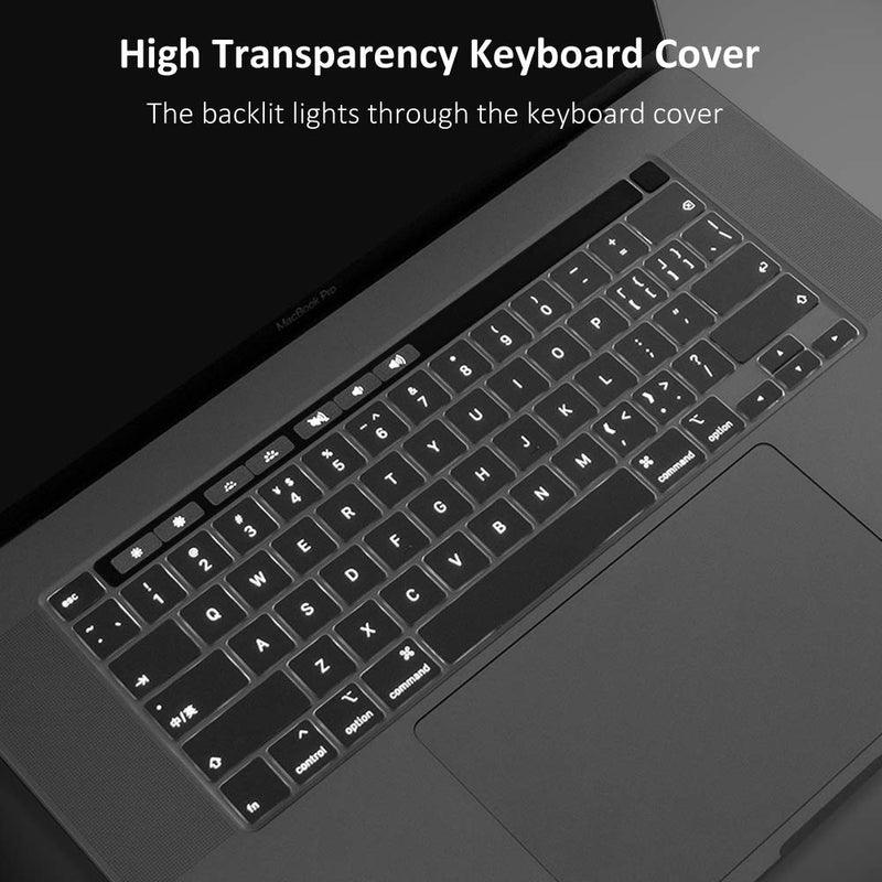  [AUSTRALIA] - ProElife Ultra Thin TPU Keyboard Cover Skin for Newest MacBook Pro 13.3" 13 inch 2020 (Model: A2338) with Apple M1 Chip / Touch ID / Touch Bar Accessories (for Mac pro 13'' M1, Clear) For Mac pro 13'' M1