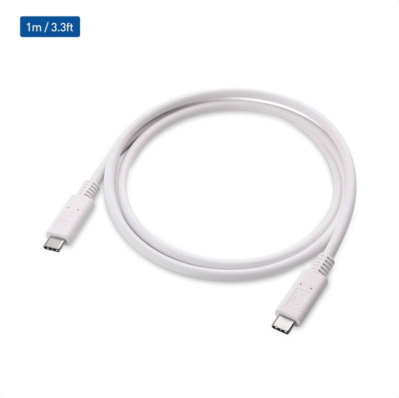 USB-IF Certified Cable Matters 10 Gbps Gen 2 USB C to USB C Cable with 8K Video and 100W Power Delivery in White 3.3 Feet, 1m - LeoForward Australia