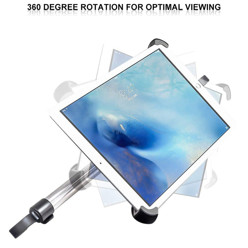  [AUSTRALIA] - Car Headrest Tablet Holder for iPad, EXSHOW Car Between Back Seat Mount Clamp for iPad 2020 2019 2018 iPad Pro 12.9 11 10.5 10.2 9.7 iPad Air, Samsung Galaxy Tab, Huawei Tab and All 9.7 ''-14.5 '' Tab