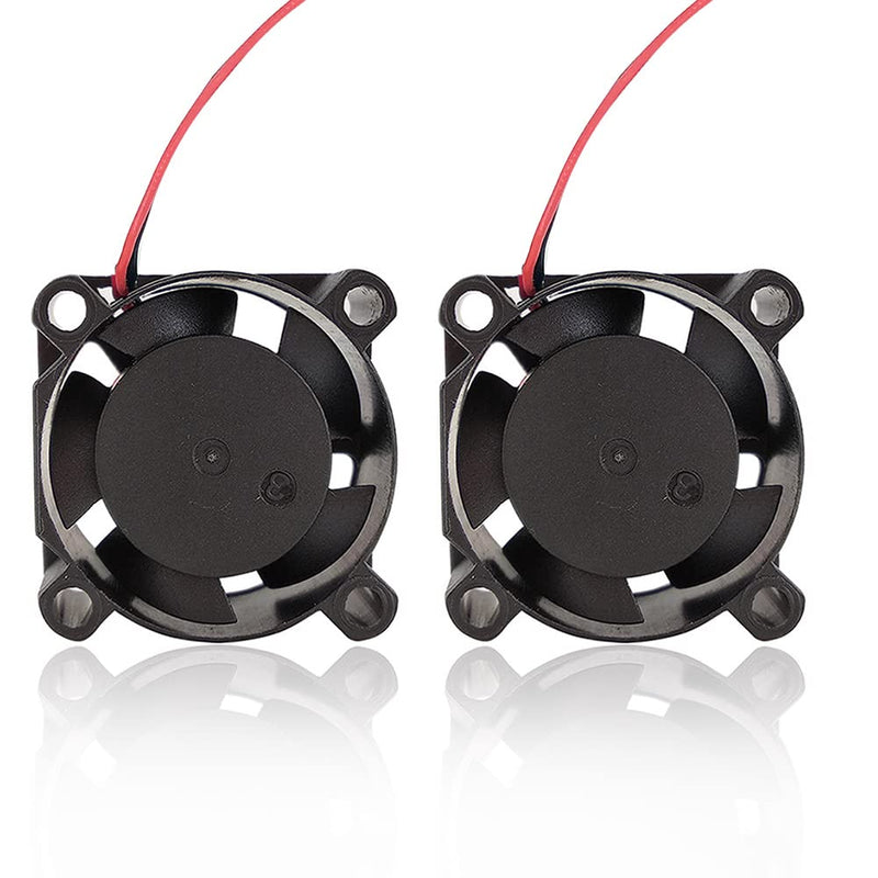  [AUSTRALIA] - Zittop 2 Pieces BXR 25mm X 25 X 10 Brushless Cooling Fan Small Micro Flow CFM 12v C11
