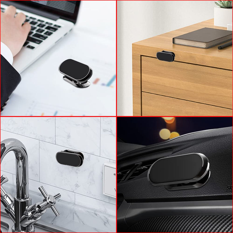  [AUSTRALIA] - TIQUS [3 Pack] Car Magnetic Phone Mount, Upgrade 8X Magnets Strong Magnet Cell Phone Holder,Dashboard 360° Rotation & Degrees View, for All Smartphone and Cellphone