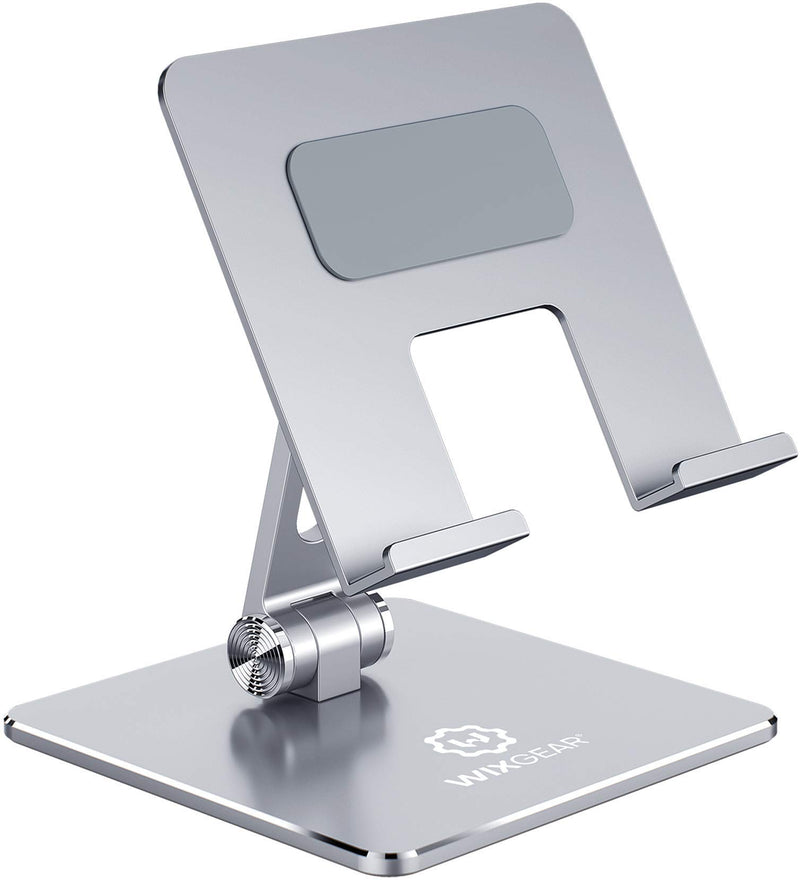 iPad Stand and Tablet Stand for Desk, WixGear Aluminum Metal Tablet Holder for Desk, Angle Height Adjustable Ipad Holder for All Tablets and iPads - LeoForward Australia