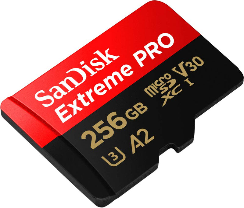  [AUSTRALIA] - SanDisk 256GB Extreme PRO® microSD™ UHS-I Card with Adapter C10, U3, V30, A2, 200MB/s Read 140MB/s Write SDSQXCD-256G-GN6MA