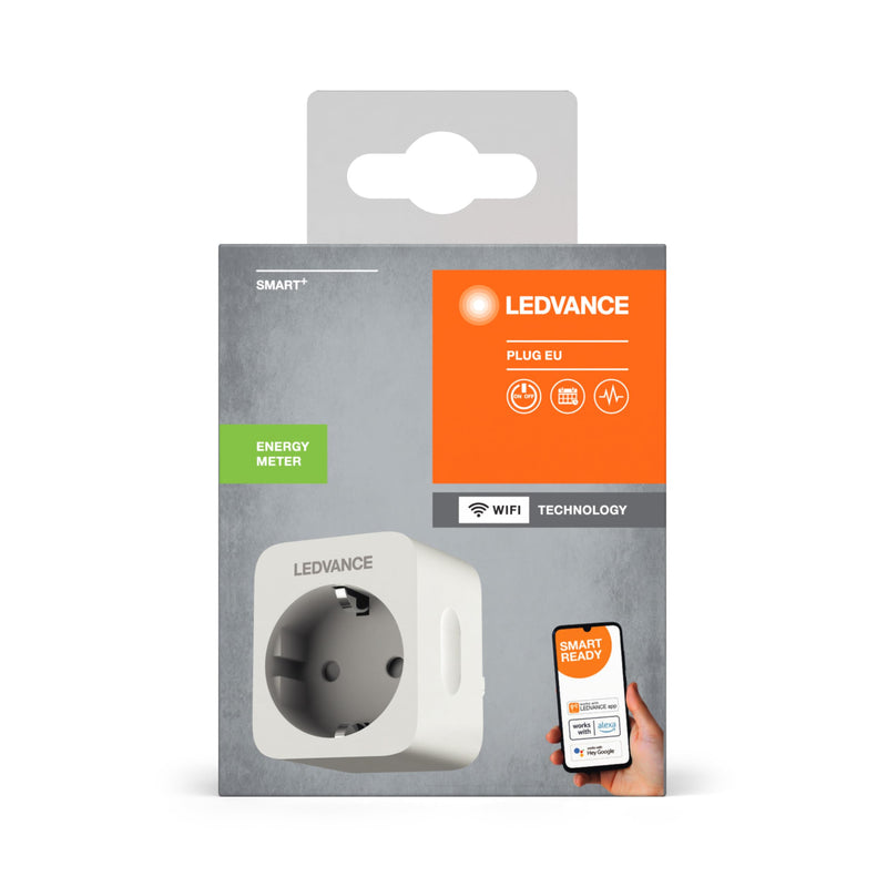  [AUSTRALIA] - LEDVANCE wifi socket, WiFi electricity meter for socket for the SMART Home. Compatible and controllable with Google, Alexa or via app, 2.4GHz, pack of 1 indoor latest model