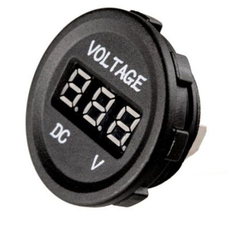  [AUSTRALIA] - Etopars 12V 24V Waterproof Car Motorcycle Red LED Light Digital Display Voltmeter Volt Monitor Meter Socket