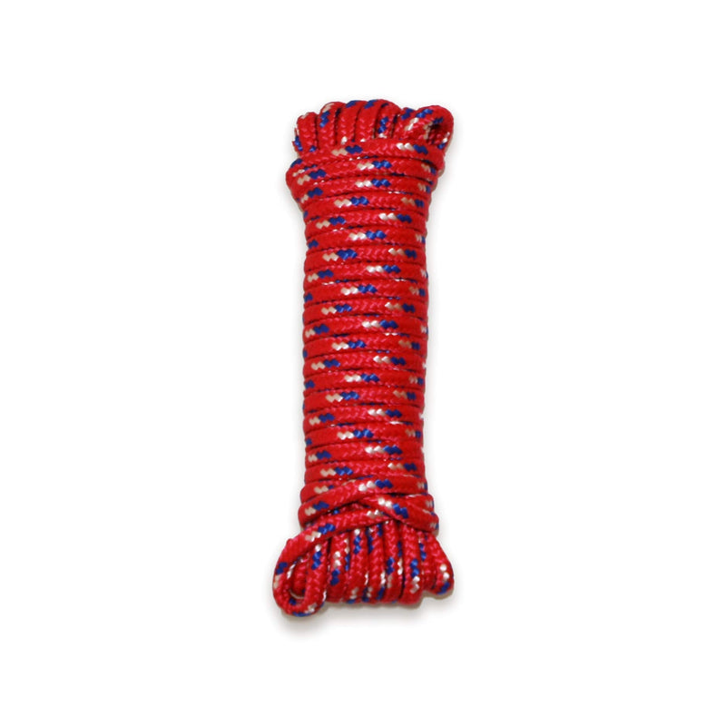  [AUSTRALIA] - MaxxHaul 50228 Diamond Braided Rope of 1/4" x 25' Extra Strength-Sunlight and Weather Resistant, Multicolor 1/4" x 25'