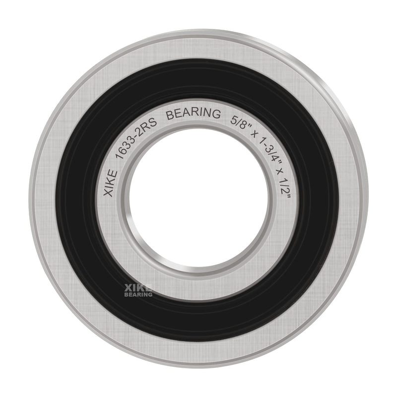  [AUSTRALIA] - XIKE 4 Pcs 16332RS Bearings 5/8"x1-3/4"x1/2", Double Rubber Seals and Pre-Lubricated, Deep Groove Ball Bearing. 1633-2RS Size 5/8"x1-3/4"x1/2"