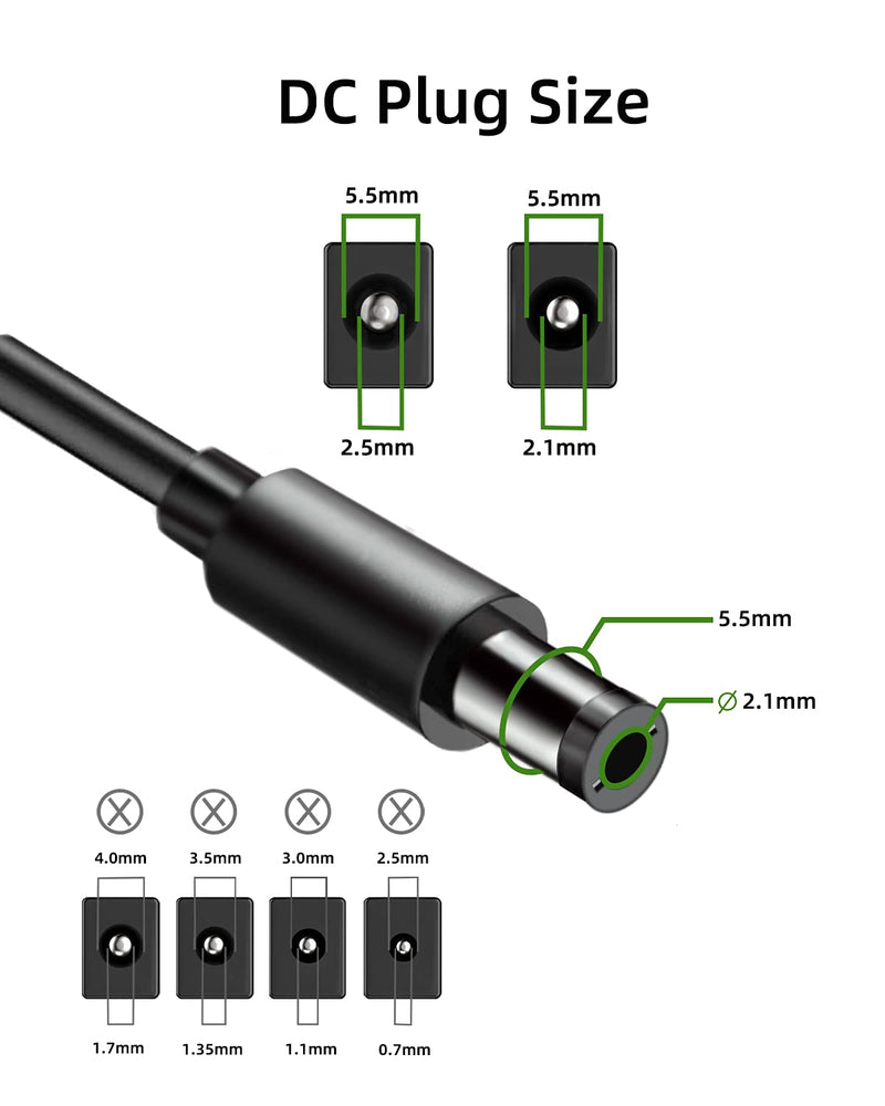  [AUSTRALIA] - 12V 1A [12 Volts 1 Amps 12 Watts] Adapter Power Supply 100V~240V AC to DC Plug 5.5 x 2.1mm & 2.5mm for 12volt 100mA 200mA 300mA 400mA 500mA 600mA 800mA 900mA 1000mA Equipment, Extra Long 6ft Cord