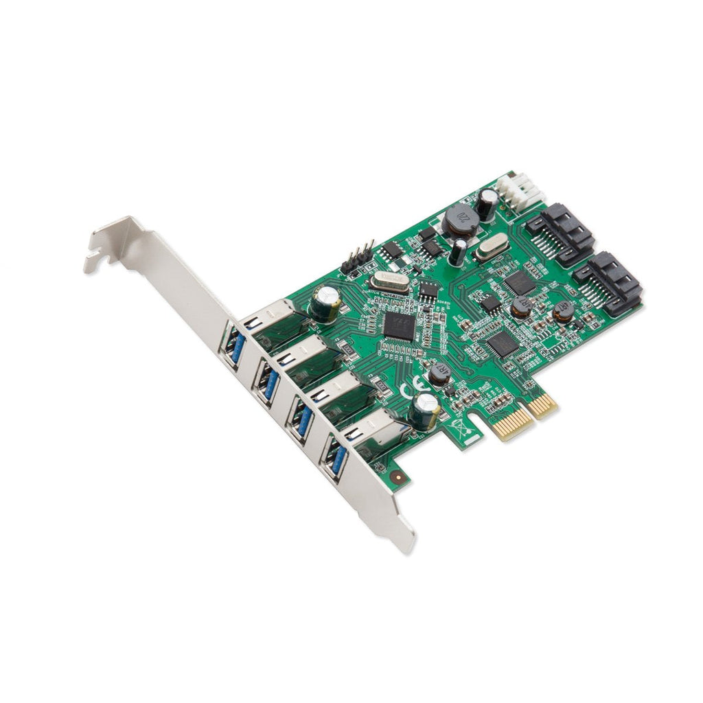  [AUSTRALIA] - Syba 4 Port USB 3.0 and 2 Port SATA III PCIe 2.0 X 1 Card VLI/ASMedia Chipset Components Other SD-PEX50064 6-port