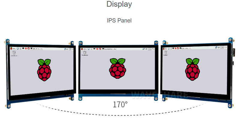  [AUSTRALIA] - 7inch HDMI LCD IPS Capacitive Touch Screen 1024×600 Display Monitor for All Rev Raspberry Pi 4B/3B+/3B/2B/B+/A+/Zero,BeagleBone Black Windows 10/8.1/8/7