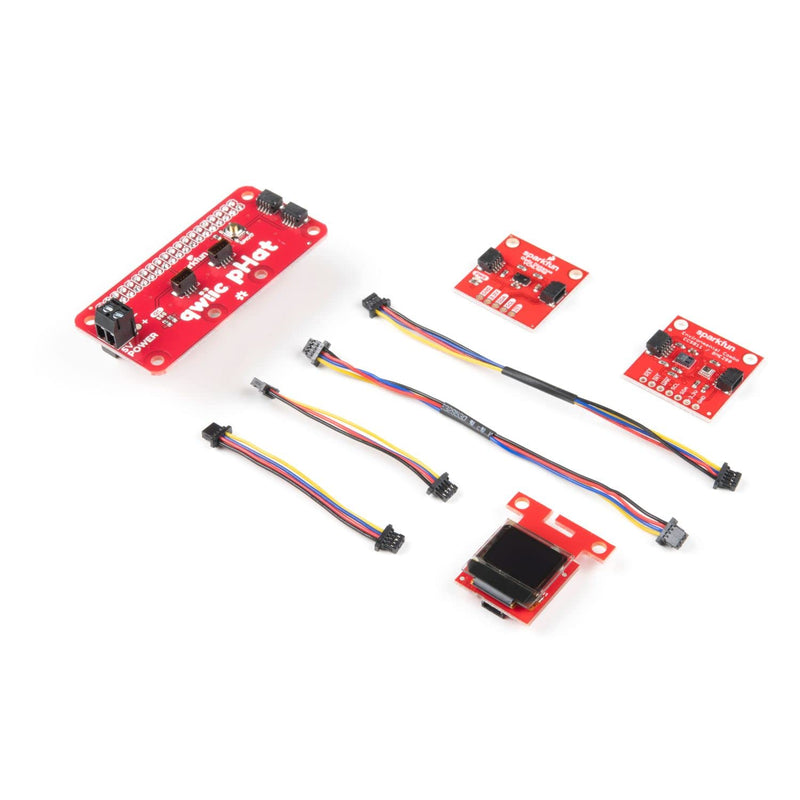  [AUSTRALIA] - SparkFun Qwiic Starter Kit for Raspberry Pi (not included) v2-CNL4040 Proximity Sensor breakout Micro OLED breakout Environmental Combo breakout & plenty of Qwiic Cables to connect everything together