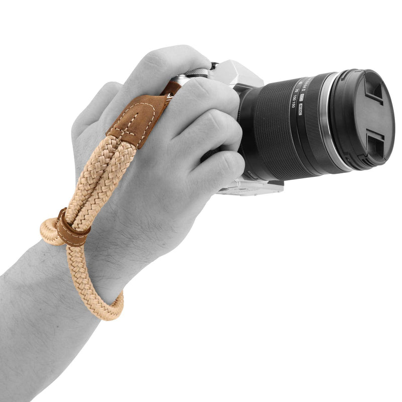  [AUSTRALIA] - MegaGear SLR, DSLR Camera Cotton Wrist Strap Cinnamon