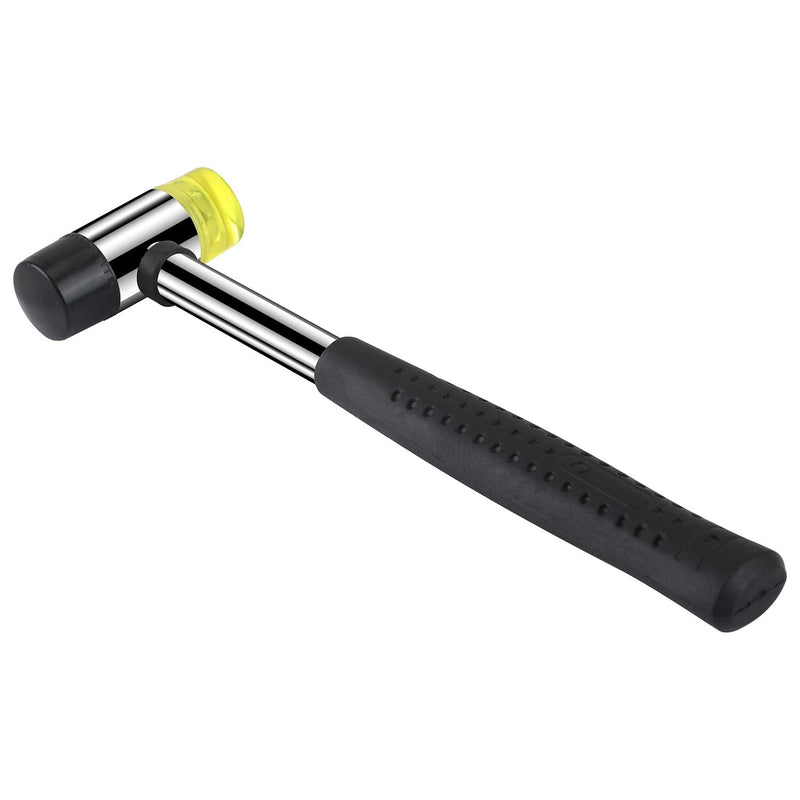  [AUSTRALIA] - Marketty Tool 25mm Dual Head Nylon Rubber Hammer Jewelers Metal Mallet and Two Conversion Head