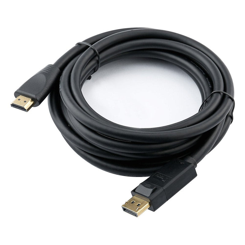  [AUSTRALIA] - DTECH DisplayPort to HDMI Cable Male to Male Adapter 1080P 60Hz Video with Gold Plated Connector for Monitor Gaming Docking Station (6 Feet, Black) 6ft
