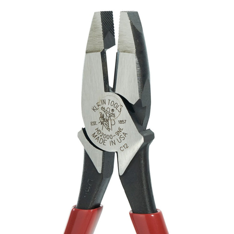  [AUSTRALIA] - Klein Tools HD2000-9NE Side Cutter Linemans Pliers Cut ACSR, Screws, Nails, Hard Wire, 9-Inch Electrical Pliers Heavy Duty Cutting